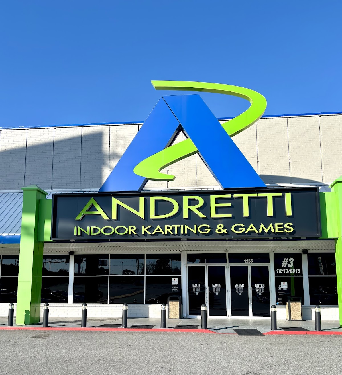Indoor go-kart track at Andretti Indoor Karting & Games in Marietta, Georgia
