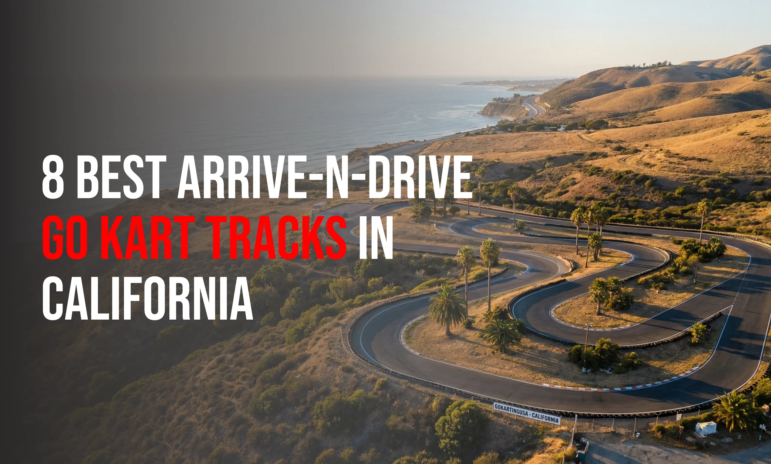 Go-kart racing on a track in California